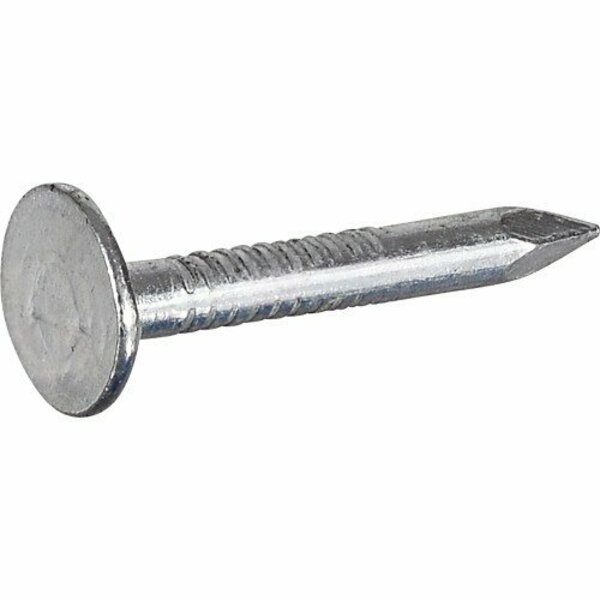 Hillman Roofing Nail, 1 in L, 2D, Steel, Electro Galvanized Finish, 11 ga 461456